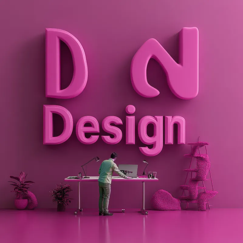 Professional graphic designer creating logo design and brand identity in a modern workspace